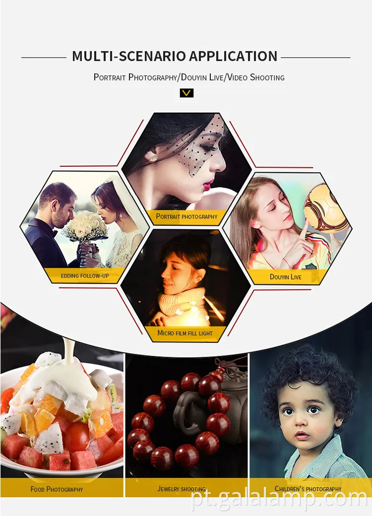 Luz de painel LED de 14 polegadas para transmissão profissional ao vivo